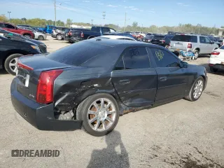 2007 Cadillac CTS with VIN 1G6DP577470103111, listed as a Copart auction lot 72843744 with 0 mi miles and Salvage Title. Bid and sale history available at carsss.com. Image 3.