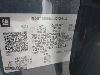 2019 GMC Canyon 4WD Denali with VIN 1GTG6EENXK1321734, listed as a IAAI auction lot 41491402 with 60,026 mi miles. Bid and sale history available at carsss.com. Image 9.