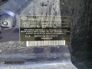 2013 Hyundai Elantra GLS with VIN 5NPDH4AE9DH281672, listed as a Copart auction lot 61760935 with 74,730 mi miles and Salvage title. Bid and sale history available at DreamBid. Image 12.