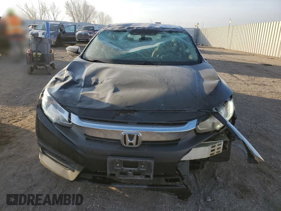 2018 Honda Civic Sedan LX with VIN 2HGFC2F52JH555076, listed as a Copart auction lot 43618385 with 65,150 mi miles and Salvage Title. Bid and sale history available at carsss.com. Image 5.