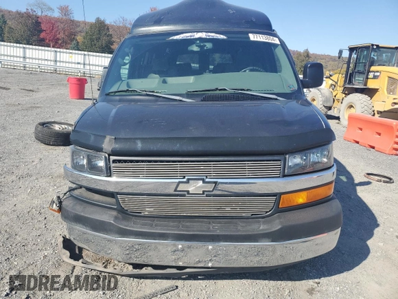 2005 Chevrolet Express Cargo Van YF7 Upfitter with VIN 1GBFG15T451209911, listed as a Copart auction lot 77113804 with 165,278 mi miles and Salvage Title. Bid and sale history available at carsss.com. Image 5.
