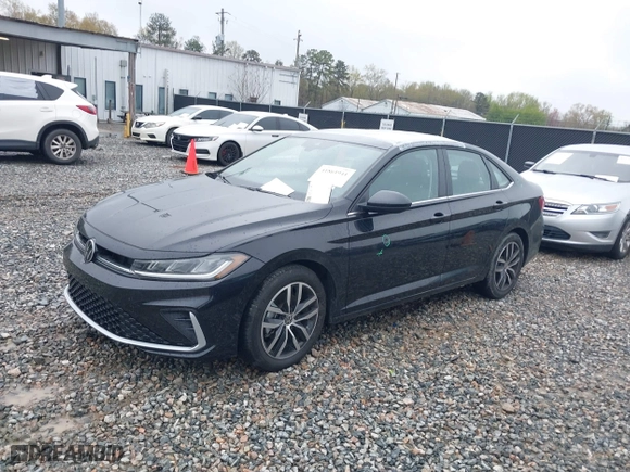 2025 Volkswagen Jetta SE with VIN 3VW7X7BU5SM029526, listed as a IAAI auction lot 41861941 with 5,791 mi miles. Bid and sale history available at carsss.com. Image 19.