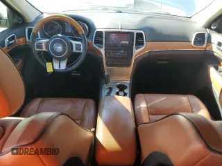 2013 Jeep Grand Cherokee Overland with VIN 1C4RJECG4DC644809, listed as a Copart auction lot 42265005 with 213,493 mi miles and Salvage Title. Bid and sale history available at carsss.com. Image 8.