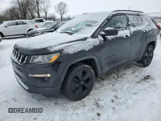 2018 Jeep Compass Latitude with VIN 3C4NJDBB0JT493661, listed as a Copart auction lot 88695545 with 89,046 mi miles and Salvage Title. Bid and sale history available at DreamBid. Image 1.