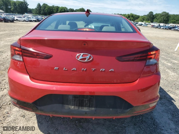 2020 Hyundai Elantra SEL with VIN 5NPD84LF6LH578323, listed as a Copart auction lot 44528945 with 110,001 mi miles and Salvage Title. Bid and sale history available at carsss.com. Image 6.