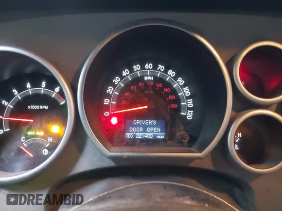 2012 Toyota Tundra 4WD Truck LTD with VIN 5TFHW5F14CX267765, listed as a IAAI auction lot 41345269 with 221,400 mi miles. Bid and sale history available at carsss.com. Image 7.