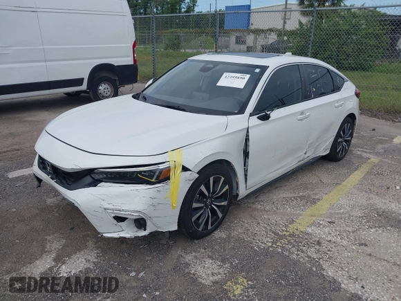 2023 Honda Civic EX-L with VIN 19XFL1H70PE014510, listed as a IAAI auction lot 42395890 with 14,163 mi miles and . Bid and sale history available at DreamBid. Image 17.