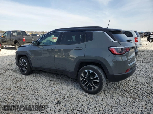 2023 Jeep Compass (RED) Edition with VIN 3C4NJDCN9PT558315, listed as a Copart auction lot 48219915 with 7,183 mi miles and Clean title. Bid and sale history available at DreamBid. Image 2.