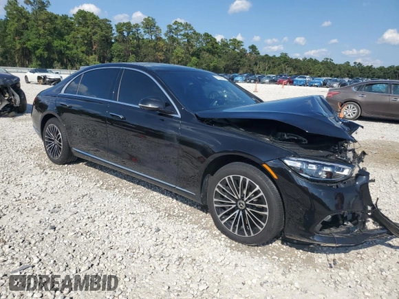 2023 Mercedes-Benz S-Class S 580e with VIN W1K6G6KBXPA201292, listed as a Copart auction lot 71756954 with 6,653 mi miles and Salvage Title. Bid and sale history available at carsss.com. Image 4.