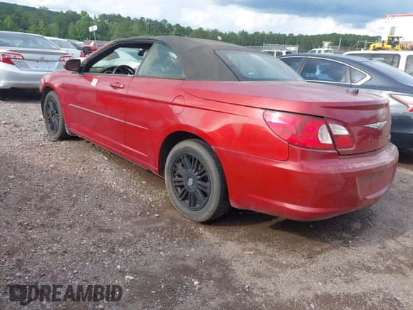 2008 Chrysler Sebring Touring z VIN 1C3LC55R78N616225, wystawiony jako IAAI lot #42349590 z przebiegiem 177 293 mil mil oraz . Historia ofert i sprzedaży dostępna na DreamBid. Obrazek 3.