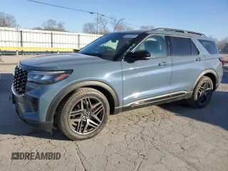 2025 Ford Explorer ST with VIN 1FMWK8GC5SGA19149, listed as a Copart auction lot 46465805 with 2,503 mi miles and Salvage Title. Bid and sale history available at carsss.com. Image 1.