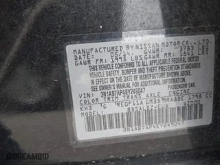 2014 Nissan Sentra SR with VIN 3N1AB7AP4EY249047, listed as a IAAI auction lot 41950410 with 173,719 mi miles. Bid and sale history available at carsss.com. Image 9.