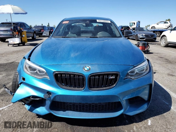 2017 BMW M2 with VIN WBS1H9C50HV786480, listed as a Copart auction lot 70715923 with 47,482 mi miles. Bid and sale history available at carsss.com. Image 5.