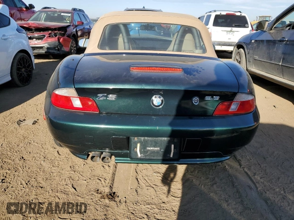 2000 BMW Z3 2.5L with VIN WBACH9341YLM91727, listed as a Copart auction lot 74257874 with 76,062 mi miles and Salvage Title. Bid and sale history available at carsss.com. Image 6.