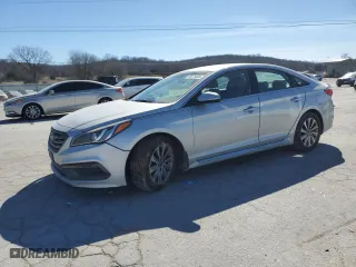 2016 Hyundai Sonata 2.4L Sport with VIN 5NPE34AF2GH428964, listed as a Copart auction lot 46876405 with 125,448 mi miles and Salvage Title. Bid and sale history available at carsss.com. Image 1.