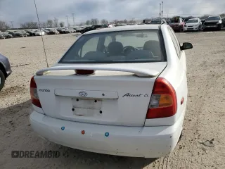 2001 Hyundai Accent GL with VIN KMHCG45C51U156558, listed as a Copart auction lot 89369295 with 61,945 mi miles and Clean Title. Bid and sale history available at carsss.com. Image 6.