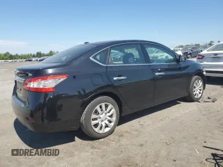 2015 Nissan Sentra SL with VIN 3N1AB7AP7FY287552, listed as a Copart auction lot 54587995 with 116,376 mi miles and Salvage Title. Bid and sale history available at DreamBid. Image 3.