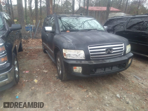 2006 Infiniti QX56 with VIN 5N3AA08A06N801038, listed as a IAAI auction lot 41194921 with 225,870 mi miles. Bid and sale history available at carsss.com. Image 1.