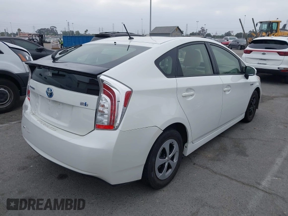 2015 Toyota Prius Four with VIN JTDKN3DU5F0410147, listed as a IAAI auction lot 42593422 with 12,537 mi miles and . Bid and sale history available at DreamBid. Image 4.