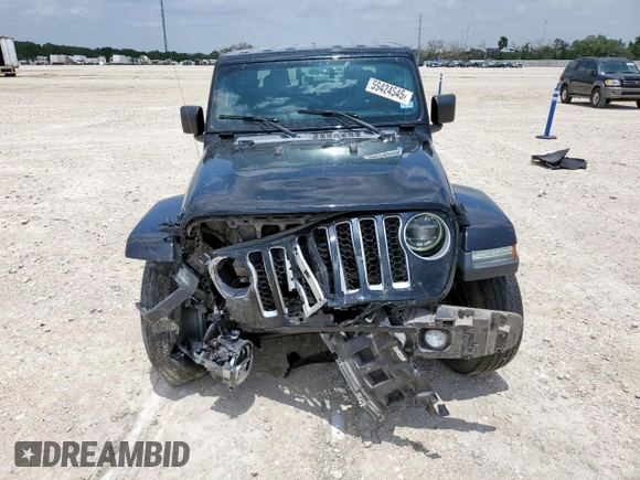 2020 Jeep Gladiator Overland with VIN 1C6HJTFG9LL217966, listed as a Copart auction lot 59424545 with 61,407 mi miles and Salvage title. Bid and sale history available at DreamBid. Image 5.