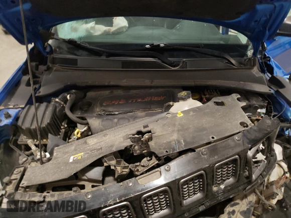 2018 Jeep Compass Trailhawk with VIN 3C4NJDDB3JT234532, listed as a Copart auction lot 55029605 with 99,614 mi miles and Salvage title. Bid and sale history available at DreamBid. Image 12.