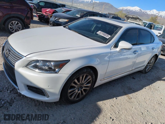 2014 Lexus LS 460 L with VIN JTHGL5EF0E5051491, listed as a Copart auction lot 52996835 with 114,834 mi miles and Clean title. Bid and sale history available at DreamBid. Image 1.