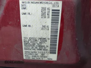 2014 Nissan Altima SV with VIN 1N4AL3AP6EC325577, listed as a IAAI auction lot 41975682 with 241,399 mi miles and . Bid and sale history available at DreamBid. Image 9.