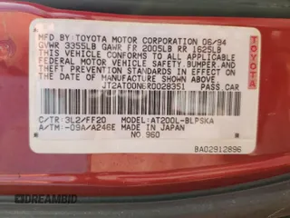 1994 Toyota Celica ST with VIN JT2AT00N6R0028351, listed as a Copart auction lot 80139234 with 219,786 mi miles and Salvage Title. Bid and sale history available at carsss.com. Image 14.