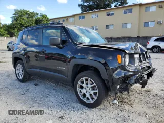 2019 Jeep Renegade Sport with VIN ZACNJBAB4KPJ73304, listed as a Copart auction lot 46895955 with 64,889 mi miles and Non repairable. Bid and sale history available at DreamBid. Image 4.