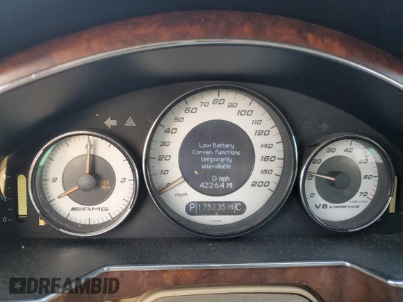 2006 Mercedes-Benz CLS-Class AMG with VIN WDDDJ76X66A014683, listed as a Copart auction lot 45760745 with 175,235 mi miles and Salvage Title. Bid and sale history available at carsss.com. Image 9.