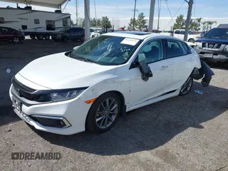 2020 Honda Civic EX-L with VIN 19XFC1F7XLE209835, listed as a IAAI auction lot 41699175 with 70,295 mi miles and . Bid and sale history available at DreamBid. Image 2.