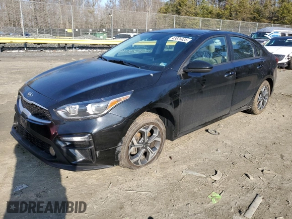 2021 Kia Forte LXS with VIN 3KPF24AD7ME299156, listed as a Copart auction lot 43876425 with 94,707 mi miles and Salvage Title. Bid and sale history available at carsss.com. Image 1.
