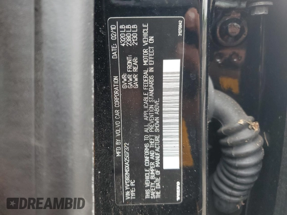 2010 Volvo S40 с VIN YV1382MSXA2507372, выставлен на аукционе Copart как лот 54900645 с пробегом 127 772 миль миль и Чистый • Clean title. История ставок и продаж доступна на DreamBid. Изображение 12.