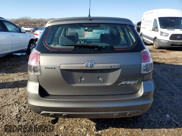 2006 Toyota Matrix STD with VIN 2T1KR32E96C590447, listed as a Copart auction lot 49598655 with 236,263 mi miles and Salvage Title. Bid and sale history available at carsss.com. Image 6.