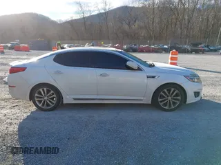 2015 Kia Optima SX Turbo with VIN 5XXGR4A65FG380362, listed as a IAAI auction lot 41443086 with 184,052 mi miles. Bid and sale history available at carsss.com. Image 13.