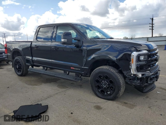 2024 Ford F-350 XL with VIN 1FT8W3BM6REF70748, listed as a Copart auction lot 51520485 with 6,862 mi miles and Salvage title. Bid and sale history available at DreamBid. Image 4.
