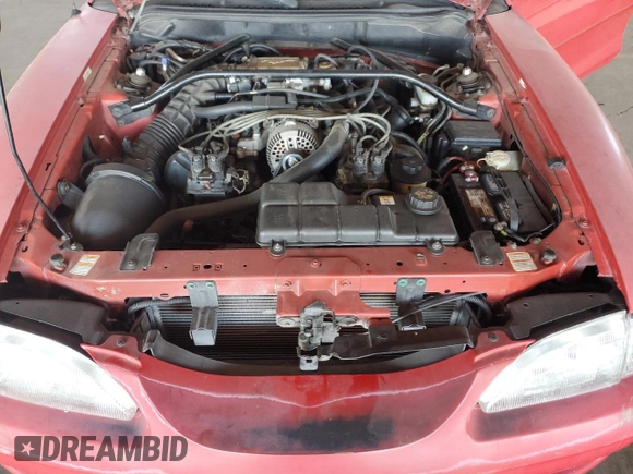 1997 Ford Mustang GT with VIN 1FALP42X5VF110563, listed as a Copart auction lot 47275215 with 126,675 mi miles and Salvage title. Bid and sale history available at DreamBid. Image 12.