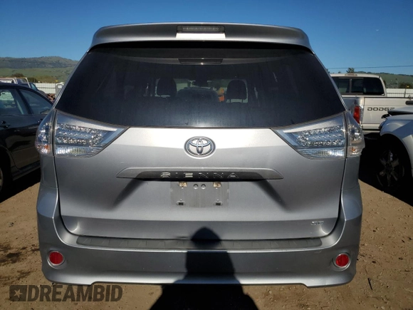 2011 Toyota Sienna SE with VIN 5TDXK3DC8BS112415, listed as a Copart auction lot 50394135 with 150,817 mi miles and Salvage Title. Bid and sale history available at carsss.com. Image 6.