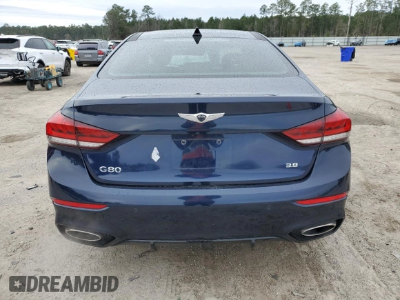 2020 Genesis G80 3.8L with VIN KMTFN4JEXLU328893, listed as a Copart auction lot 88111025 with 46,039 mi miles and Salvage Title. Bid and sale history available at DreamBid. Image 6.