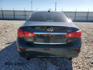2017 Infiniti Q50 2.0t Premium with VIN JN1CV7AR0HM682499, listed as a Copart auction lot 72055093 with 95,130 mi miles and Salvage Title. Bid and sale history available at carsss.com. Image 6.