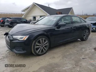 2021 Audi A6 Premium Plus with VIN WAUE3AF28MN056348, listed as a Copart auction lot 46729915 with 43,669 mi miles and Salvage Title. Bid and sale history available at carsss.com. Image 1.