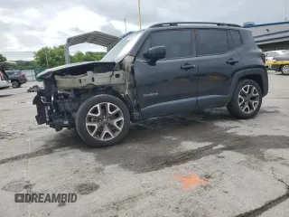 2017 Jeep Renegade Altitude with VIN ZACCJABB4HPG38515, listed as a Copart auction lot 58503415 with 104,040 mi miles and Salvage title. Bid and sale history available at DreamBid. Image 1.