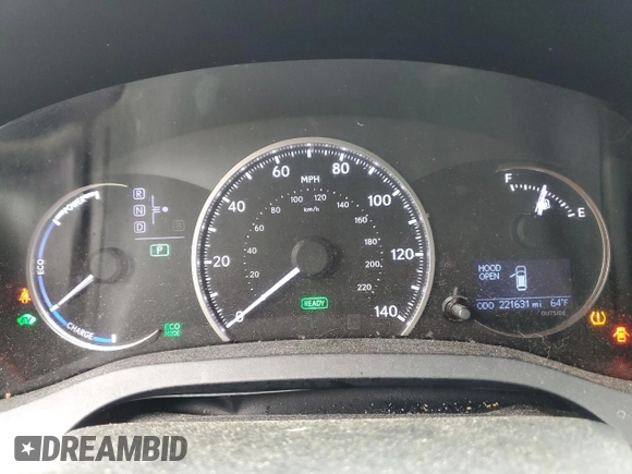 2014 Lexus CT 200h z VIN JTHKD5BH6E2189132, wystawiony jako Copart lot #58899985 z przebiegiem 221 631 mil mil oraz Czysty tytuł • Clean title. Historia ofert i sprzedaży dostępna na DreamBid. Obrazek 9.