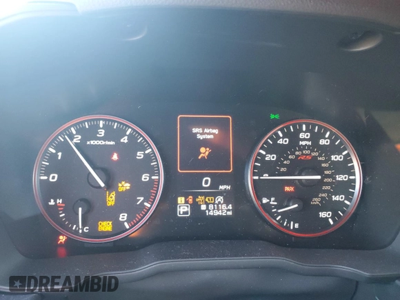 2024 Subaru Impreza RS with VIN JF1GUHJC3R8268006, listed as a Copart auction lot 79712534 with 14,942 mi miles and Salvage Title. Bid and sale history available at carsss.com. Image 9.