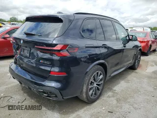 2024 BMW X5 M60i with VIN 5UX33EU08R9W18668, listed as a Copart auction lot 51631284 with 875 mi miles and Salvage Title. Bid and sale history available at carsss.com. Image 3.