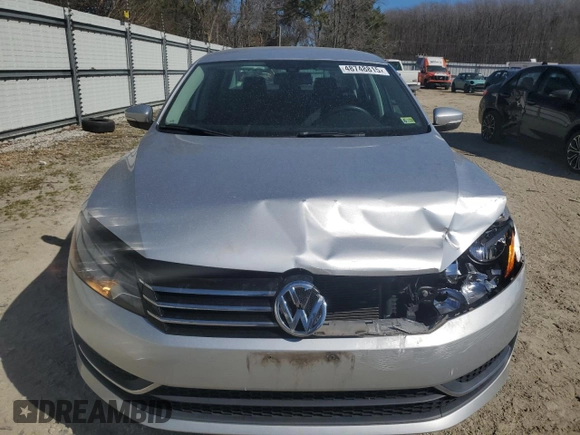 2015 Volkswagen Passat S with VIN 1VWAS7A33FC080026, listed as a Copart auction lot 48748815 with 100,579 mi miles and Salvage title. Bid and sale history available at DreamBid. Image 5.
