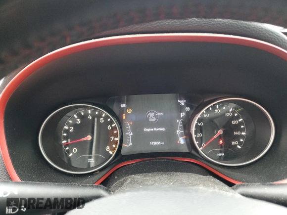 2020 Jeep Compass Trailhawk z VIN 3C4NJDDB6LT127557, wystawiony jako Copart lot #57888245 z przebiegiem 113 836 mil mil oraz Szkoda całkowita • Salvage title. Historia ofert i sprzedaży dostępna na DreamBid. Obrazek 9.