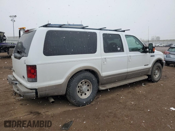 2001 Ford Excursion Limited z VIN 1FMNU42F01ED72943, wystawiony jako Copart lot #53872445 z przebiegiem 195 219 mil mil oraz Szkoda całkowita • Salvage title. Historia ofert i sprzedaży dostępna na DreamBid. Obrazek 3.