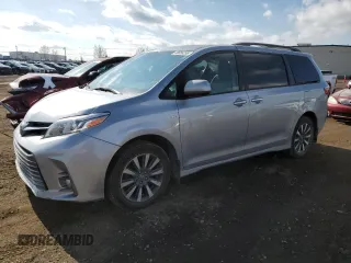 2018 Toyota Sienna XLE with VIN 5TDDZ3DC8JS189296, listed as a Copart auction lot 49656255 with 161,403 mi miles and Salvage Title. Bid and sale history available at carsss.com. Image 1.