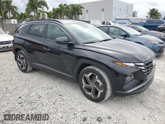 2024 Hyundai Tucson SEL with VIN 5NMJF3DE1RH407591, listed as a Copart auction lot 48500515 with 5,701 mi miles and Salvage Title. Bid and sale history available at carsss.com. Image 4.
